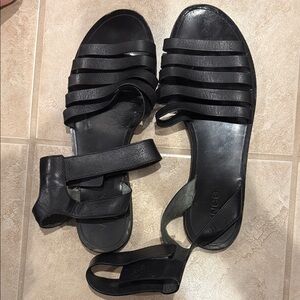 Vince Black Multi-Strap Sandals